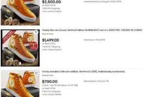 Donald Trump's bitcoin sneakers sell for $700